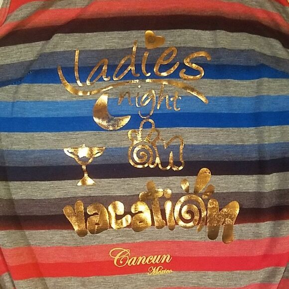 Women's Tank Large L Rainbow Cancun - Picture 2 of 3